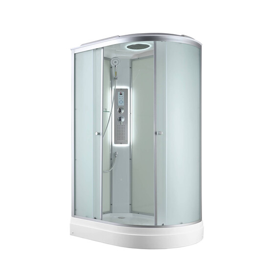 Гидробокс Avacan 120x80 см C2012LLED, хром/матовое (безсиликоновая сборка) фото 