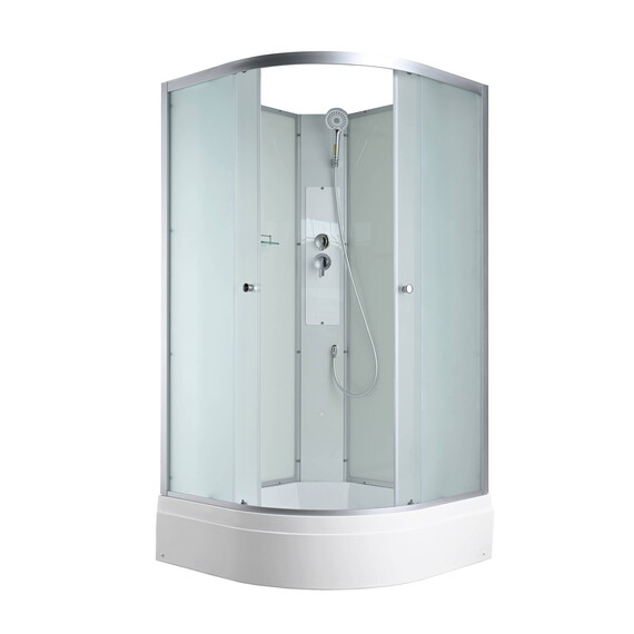 Душевая кабина Avacan 100x100 см C3010N, хром/матовое (безсиликоновая сборка) фото 