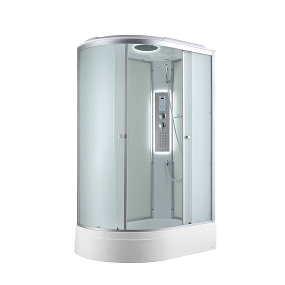 Гидробокс Avacan 120x80 см C3012RLED, хром/матовое (безсиликоновая сборка) фото 