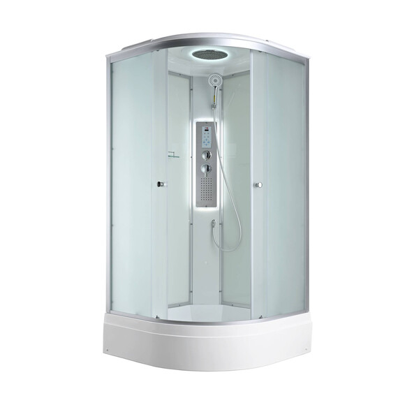 Гидробокс Avacan 80x80 см C3080LED, хром/матовое (безсиликоновая сборка) фото 