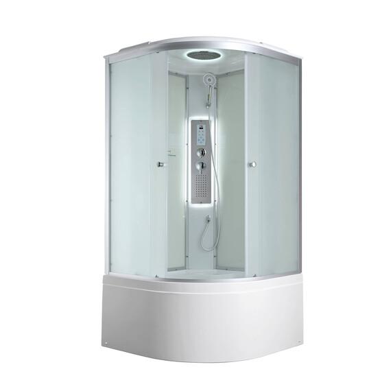 Гидробокс Avacan 100x100 см C5010LED, хром/матовое (безсиликоновая сборка) фото 