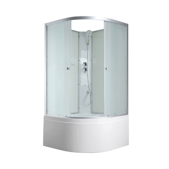 Душевая кабина Avacan 100x100 см C5010N, хром/матовое (безсиликоновая сборка) фото 