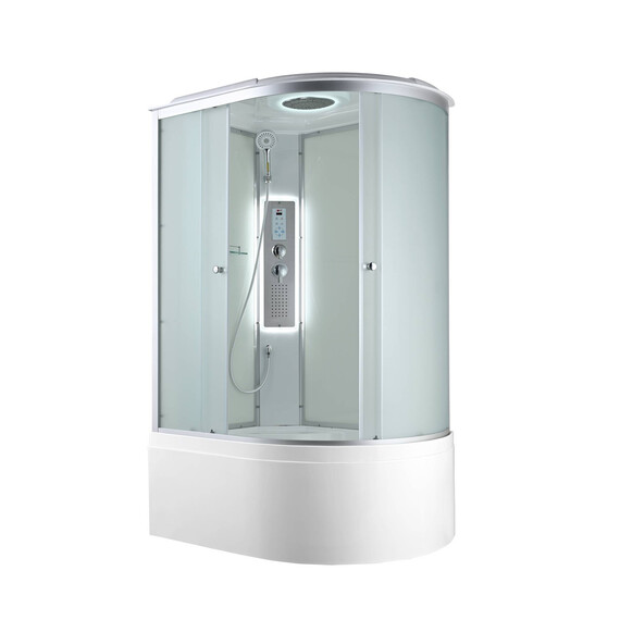 Гидробокс Avacan 120x80 см C5012LLED, хром/матовое (безсиликоновая сборка) фото 