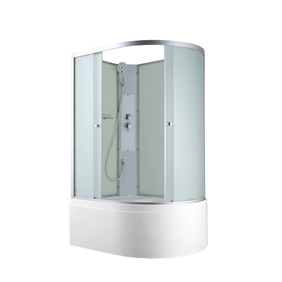 Душевая кабина Avacan 120x80 см C5012LN, хром/матовое (безсиликоновая сборка) фото 
