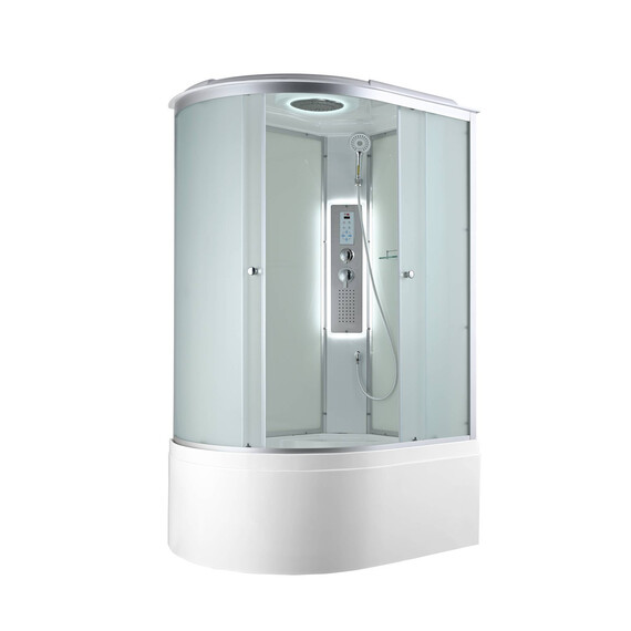 Гидробокс Avacan 120x80 см C5012RLED, хром/матовое (безсиликоновая сборка) фото 