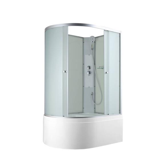 Душевая кабина Avacan 120x80 см C5012RN, хром/матовое (безсиликоновая сборка) фото 