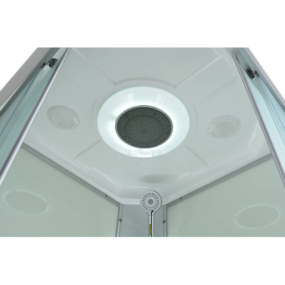 Гидробокс Avacan 100x100 см CK2010LED, хром/матовое (безсиликоновая сборка) фото 12