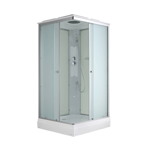 Душевая кабина Avacan 90x90 см CK2090, хром/матовое (безсиликоновая сборка) фото 