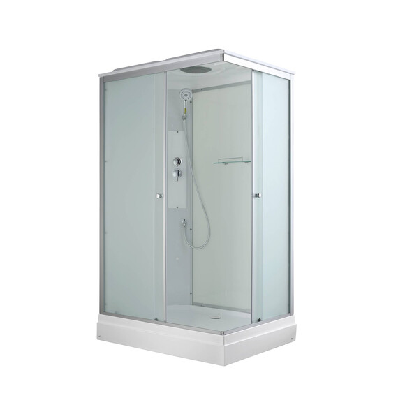 Душевая кабина Avacan 120x90 см CK2912, хром/матовое (безсиликоновая сборка) фото 