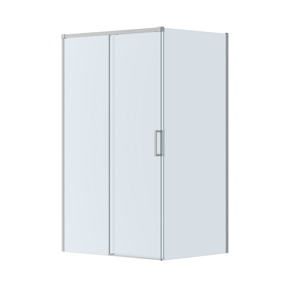 Душевое ограждение Cezares 110x90 см PLANE-AH-1-110/90-C-IN, сатин/прозрачное фото 4