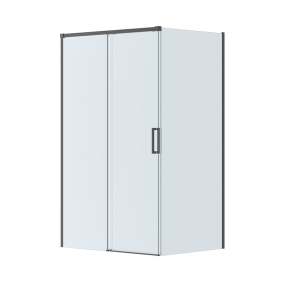 Душевое ограждение Cezares 120x80 см PLANE-AH-1-120/80-C-GM, оружейная сталь/прозрачное фото 4