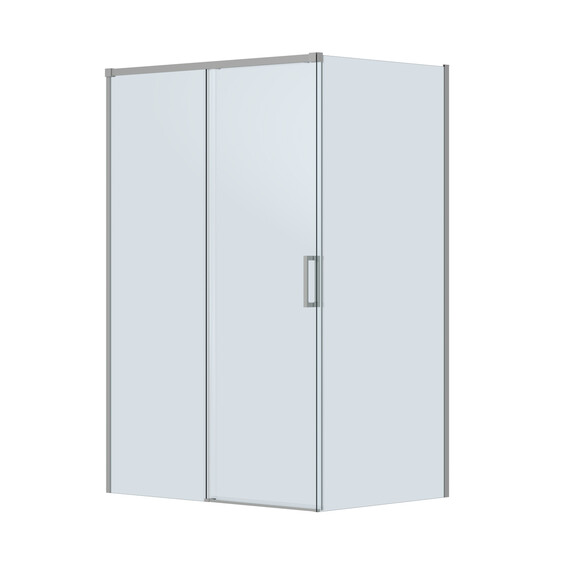 Душевое ограждение Cezares 130x90 см PLANE-AH-1-130/90-C-IN, сатин/прозрачное фото 4