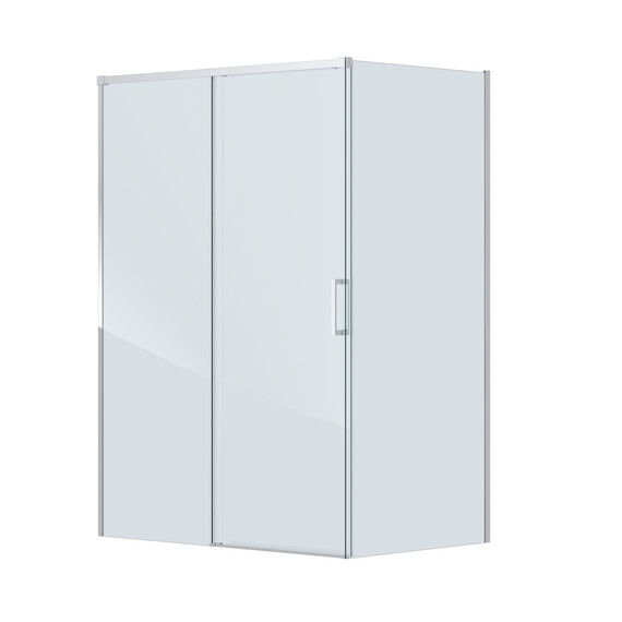 Душевое ограждение Cezares 140x80 см PLANE-AH-1-140/80-C-CR, хром/прозрачное фото 4