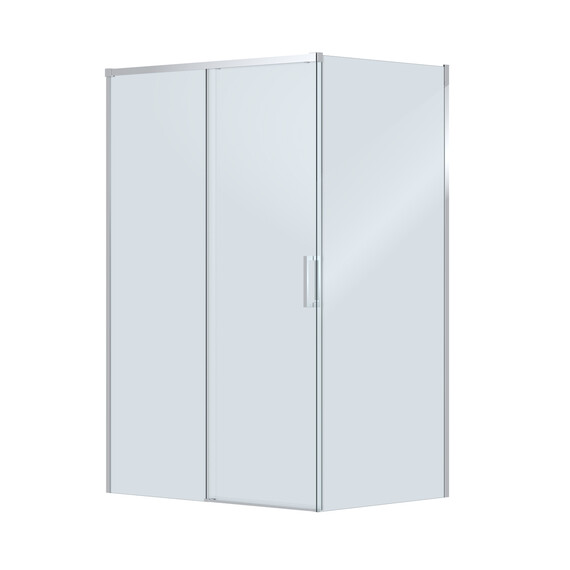 Душевое ограждение Cezares 130x100 см PLANE-AH-1-130/100-C-CR, хром/прозрачное фото 4