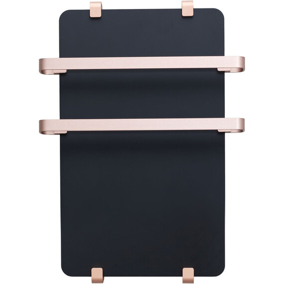 Полотенцесушитель электрический Allen Brau Infinity П2 290x1000 мм (с рейлингом 2.0) 325630, чёрный фото 2