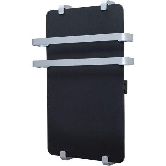 Полотенцесушитель электрический Allen Brau Infinity П2 290x1000 мм (с рейлингом 2.0) 325623, чёрный фото 