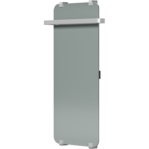 Полотенцесушитель электрический Allen Brau Infinity П1 290x1000 мм (с рейлингом 2.0) 325644, серебро фото 