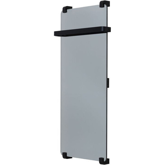 Полотенцесушитель электрический Allen Brau Infinity П1 290x1000 мм (с рейлингом) 305019, чёрный фото 