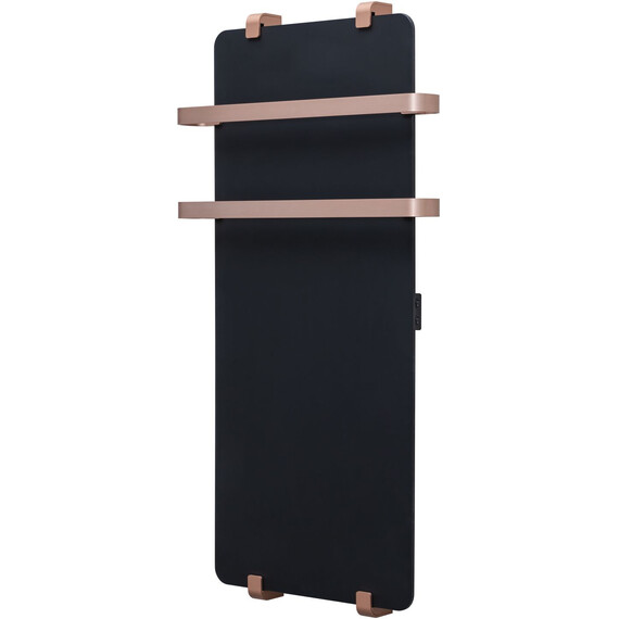 Полотенцесушитель электрический Allen Brau Infinity П2 290x1400 мм (с рейлингом 2.0) 325632, чёрный фото 