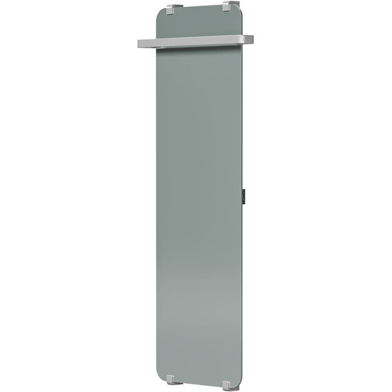 Полотенцесушитель электрический Allen Brau Infinity П1 290x1400 мм (с рейлингом 2.0) 325646, серебро фото 