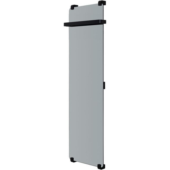 Полотенцесушитель электрический Allen Brau Infinity П1 290x1400 мм (с рейлингом) 305021, чёрный фото 