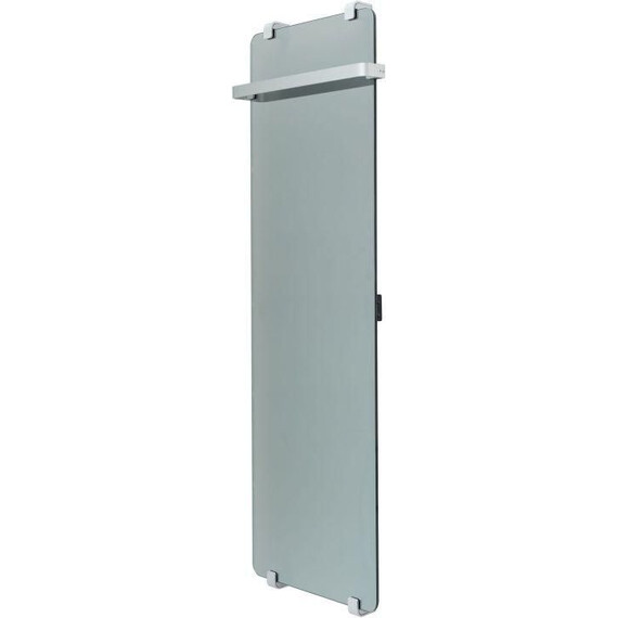 Полотенцесушитель электрический Allen Brau Infinity П1 290x1400 мм (с рейлингом) 288921, серебро фото 