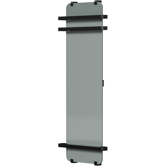 Полотенцесушитель электрический Allen Brau Infinity П1 290x1400 мм (с рейлингом 2.0) 325660, чёрный фото 