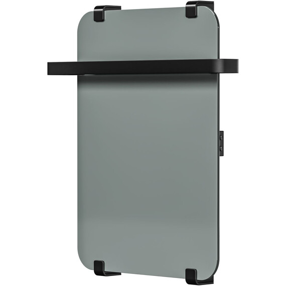 Полотенцесушитель электрический Allen Brau Infinity П1 290x600 мм (с рейлингом 2.0) 325656, чёрный фото 