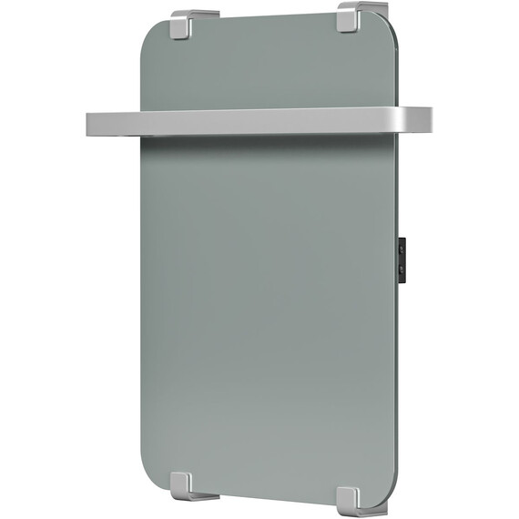 Полотенцесушитель электрический Allen Brau Infinity П1 290x600 мм (с рейлингом 2.0) 325642, серебро фото 