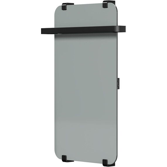 Полотенцесушитель электрический Allen Brau Infinity П1 290x800 мм (с рейлингом 2.0) 325657, чёрный фото 