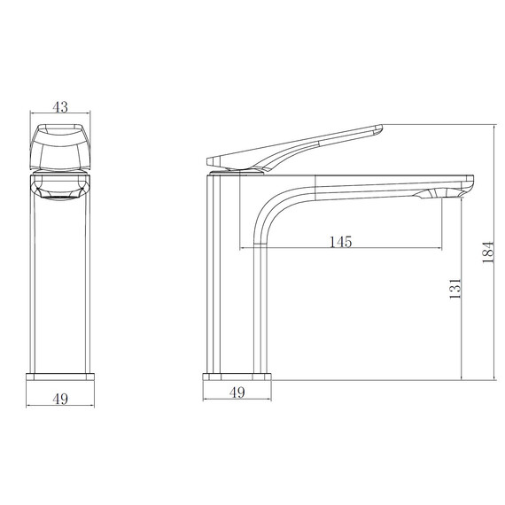 Смеситель для раковины Vincea Puro VBF-5P01CH фото 4