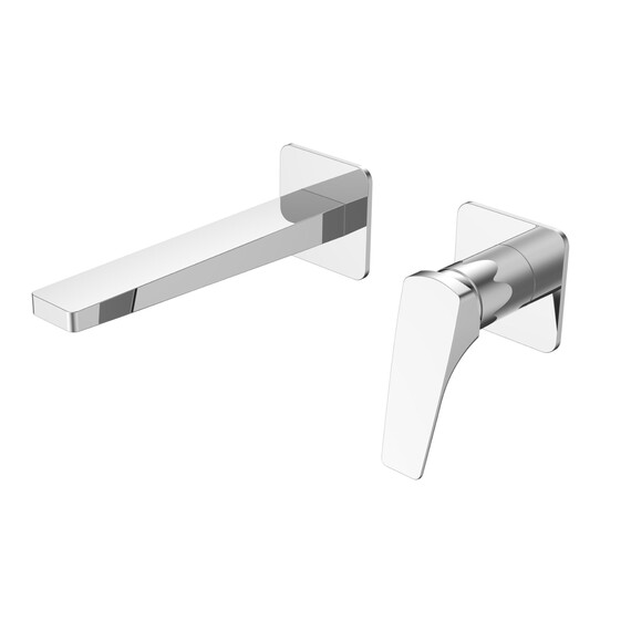 Смеситель для раковины настенный Vincea Puro VBFW-5P01CH (со скрытой частью) фото 