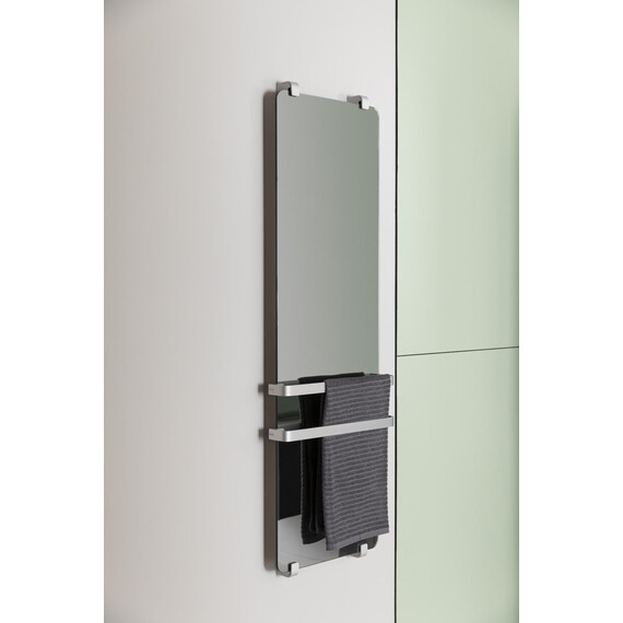 Полотенцесушитель электрический Allen Brau Infinity П1 290x1400 мм (с рейлингом) 288921, серебро фото 2