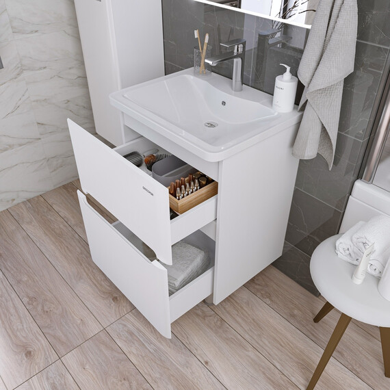 Тумба напольная с раковиной Grossman АДЕЛЬ-НОРМА 60 см 106039 фото 4