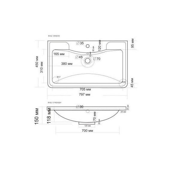 Тумба напольная с раковиной Grossman Адель 80 см 108007 фото 7