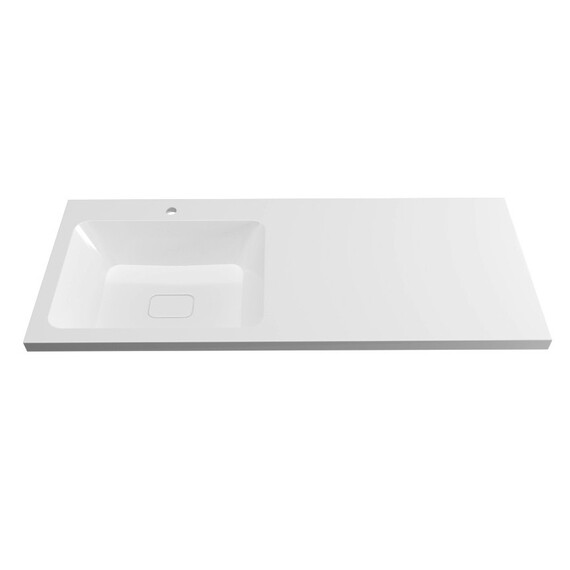 Тумба напольная с раковиной Grossman Вилар 110 см L (раковина Камилла-110) белый глянец фото 6