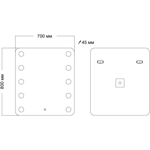 Зеркало Grossman Neon 70 см 147080 фото 4