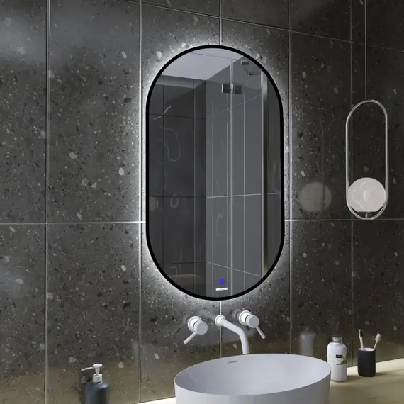 Зеркало Grossman Nero-промо 50 см 2450902, чёрный фото 2