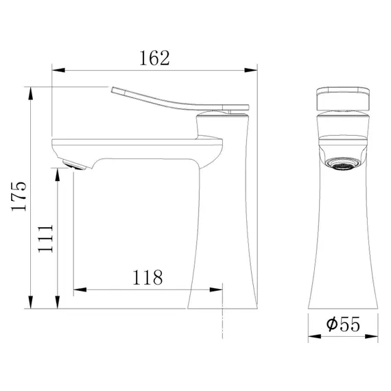 Смеситель для раковины Grossman Advans 510.K35.09.120, никель брашированный фото 5