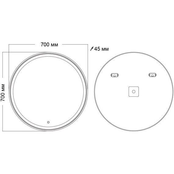 Зеркало Grossman Sento 70 см 97070 фото 6