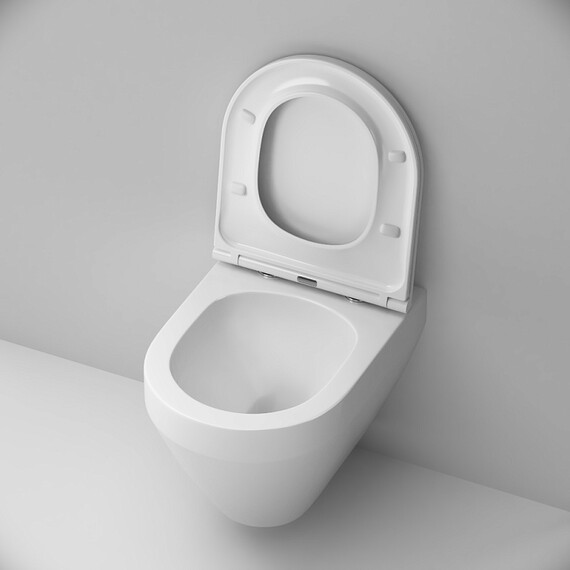 Унитаз подвесной безободковый AM.PM Spirit V2.0 C701900SC с тонкой крышкой микролифт (Система смыва торнадо) фото 7