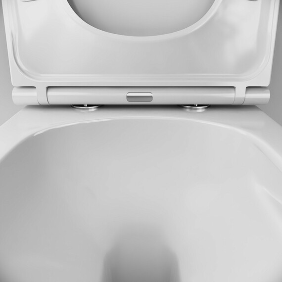 Унитаз подвесной безободковый AM.PM Spirit V2.0 C701900SC с тонкой крышкой микролифт (Система смыва торнадо) фото 6