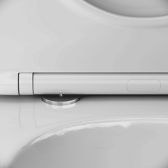 Унитаз подвесной безободковый AM.PM Like C801901SC с тонкой крышкой микролифт (Система смыва торнадо) фото 3