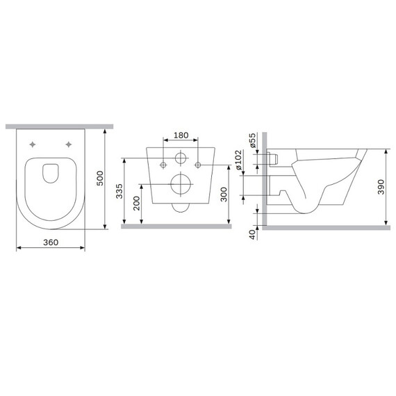 Унитаз подвесной безободковый AM.PM X-Joy C851900SC с крышкой микролифт (Система смыва торнадо) фото 13