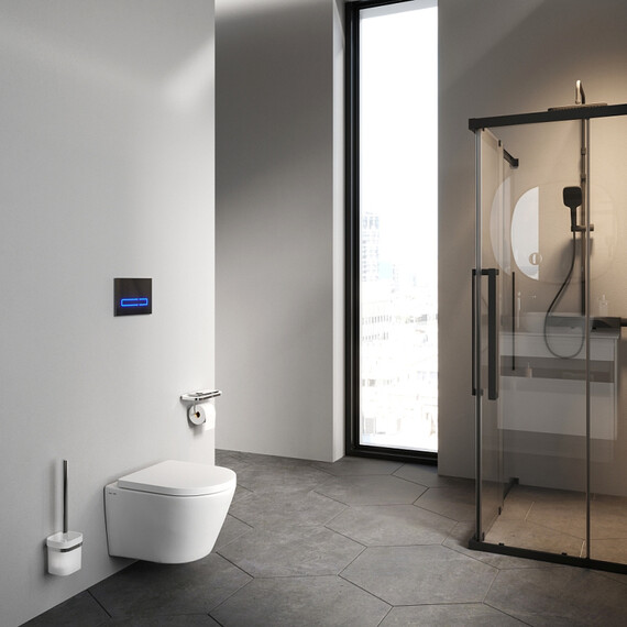 Унитаз подвесной безободковый AM.PM X-Joy C851900SC с крышкой микролифт (Система смыва торнадо) фото 12