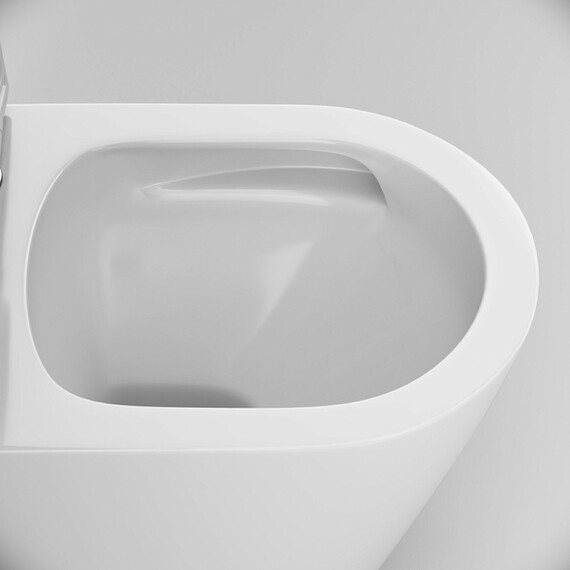 Унитаз подвесной безободковый AM.PM X-Joy C851900SC с крышкой микролифт (Система смыва торнадо) фото 8