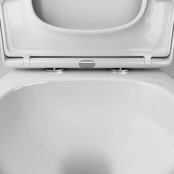 Унитаз подвесной безободковый AM.PM Gem C901901SC с быстросъемным сиденьем микролифт (Система смыва торнадо) фото 4