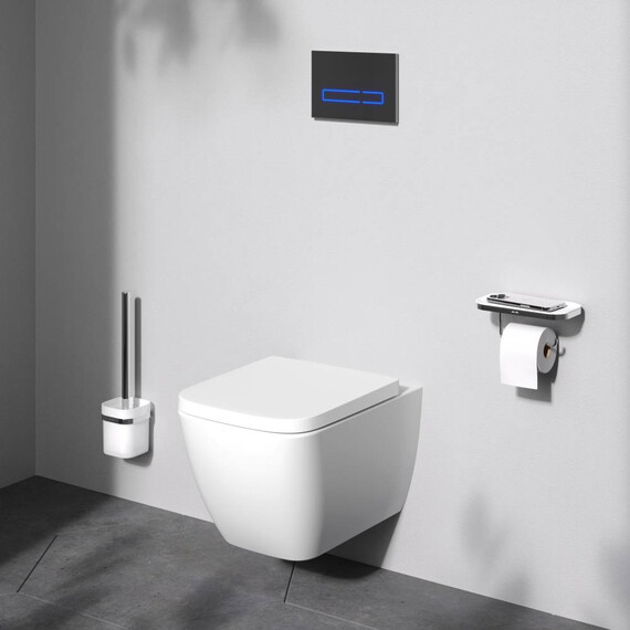 Унитаз подвесной безободковый AM.PM Gem C901901SC с быстросъемным сиденьем микролифт (Система смыва торнадо) фото 11