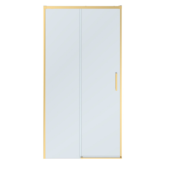 Душевая дверь Cezares 100 см PLANE-BF-1-100-C-BORO, брашированное золото/прозрачное фото 4
