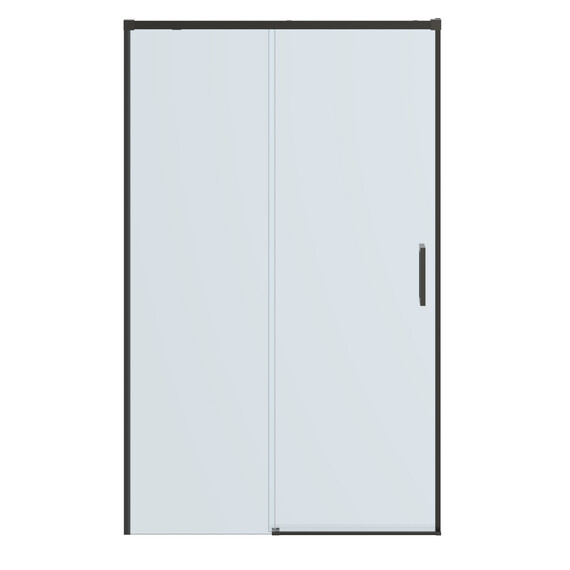 Душевая дверь Cezares 120 см PLANE-BF-1-120-C-GM, оружейная сталь/прозрачное фото 4